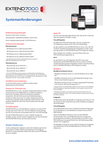 Systemanforderungen - schad