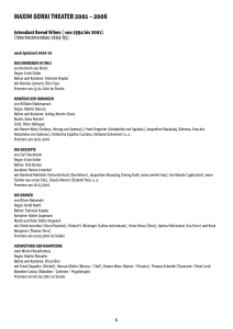 2001 - 2006 | Intendanz Bernd Wilms und Volker Hesse