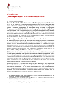 Erfahrung mit Hygiene in ambulanten Pflegediensten