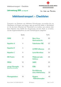 Infektionstransport Infektionstransport – Checklisten - apps-sb