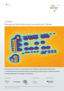 Leitfaden Ökologische Nachverdichtung innerstädtischer