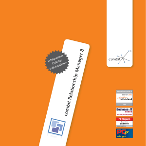 combit Relationship Manager 8 - Erfolgreiches CRM f&uuml;r