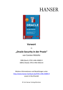 Vorwort „Oracle Security in der Praxis“
