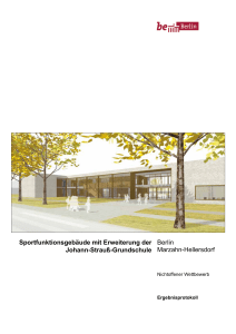 Sportfunktionsgeb&auml;ude mit Erweiterung der