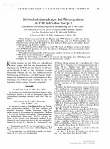 Stoffwechseluntersuchungen bei Mikroorganismen mit Hilfe