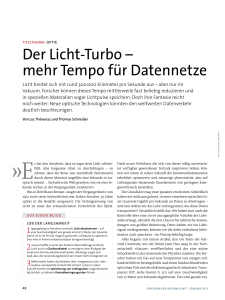 Der licht-Turbo – mehr Tempo für Datennetze