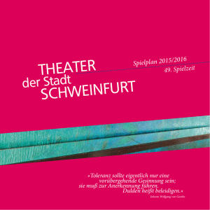 Kalendarische Spielplan&uuml;bersicht 2015/2016