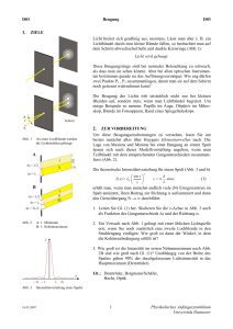 D03 Beugung - Praktikum Physik