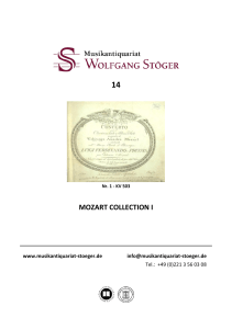 mozart collection i - Musikantiquariat Wolfgang Stöger