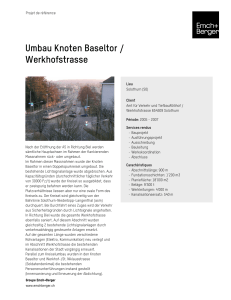 Umbau Knoten Baseltor / Werkhofstrasse
