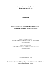 Systemintegration von Brennstoffzellen auf