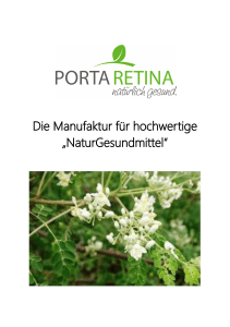 Die Manufaktur für hochwertige „NaturGesundmittel“