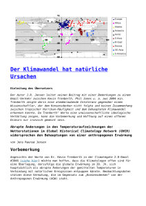 Der Klimawandel hat natürliche Ursachen