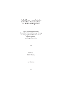 Methodik zum wissensbasierten Entwurf der Antriebssysteme von