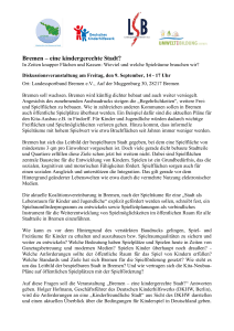 Bremen &ndash; eine kindergerechte Stadt? - Corvey