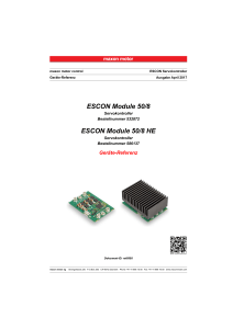 ESCON Module 50/8 Geräte-Referenz