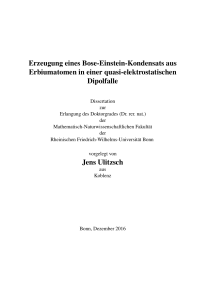 Erzeugung eines Bose-Einstein-Kondensats aus