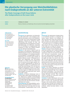 Die plastische Versorgung von Weichteildefekten