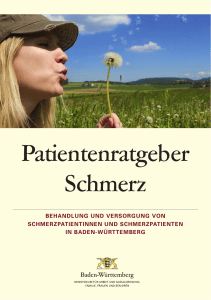 Patientenratgeber Schmerz