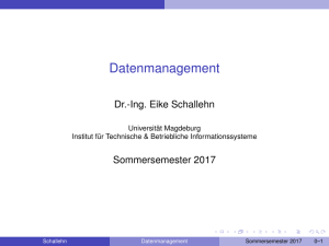 Datenmanagement - DBSE