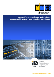 das plattformunabhängige Materialfluss- system der iFD