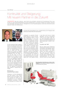 Kontinuit&auml;t und Steigerung: Mit neuem Partner in die