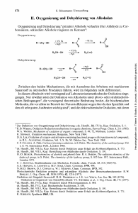 11. Oxygenierung und Dehydrierung von