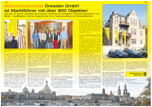 Mietwohnzentrale Dresden GmbH ist Marktführer mit über 800
