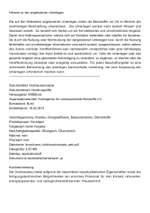 Hinweis zu den angebotenen Unterlagen Die auf den Webseiten