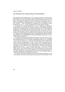 Zur Situation der italienischen Gewerkschaften