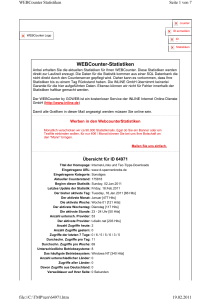 WEBCounter-Statistiken - Windows(XP)-HELP