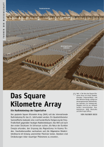 das square Kilometre array - Spektrum der Wissenschaft