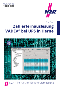 Zählerfernauslesung VADEV® bei UPS in Herne