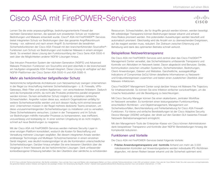 Cisco ASA mit FirePOWER