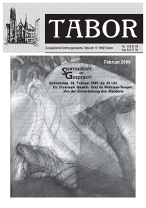 Taborbote - Februar 2009.pmd - Evangelische Tabor