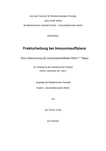 Frakturheilung bei Immuninsuffizienz - diss.fu