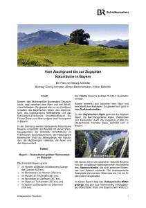 Vom Aischgrund bis zur Zugspitze Naturräume in Bayern