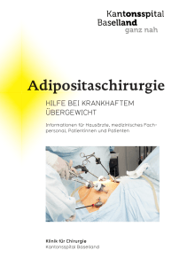 Adipositaschirurgie - Kantonsspital Baselland