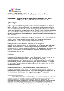 INTERKULTURELLE BILDUNG f&uuml;r ein gelingendes