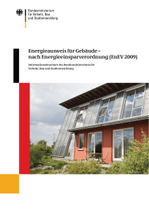 Energieausweis f&uuml;r Geb&auml;ude