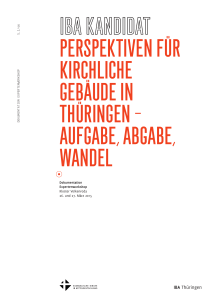 IBA Th&uuml;ringen - Kirche findet Stadt