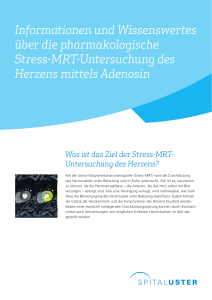 Stress-MRT-Untersuchung des Herzens