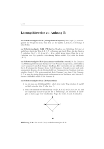 Lösungshinweise zu Anhang B