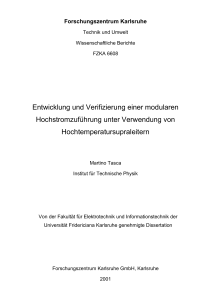 Entwicklung und Verifizierung einer modularen