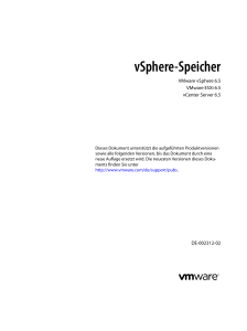 vSphere-Speicher - VMware vSphere 6.5