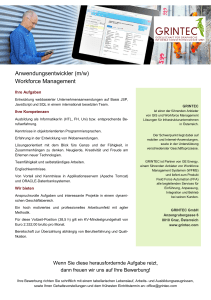 Anwendungsentwickler (m/w) Workforce Management