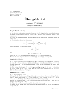Ubungsblatt 4 - Institut für Mathematik