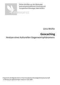 Geocaching - Publikationsserver UB Marburg