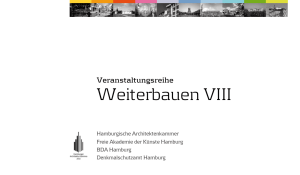Weiterbauen VIII - Freie Akademie der Kuenste in Hamburg