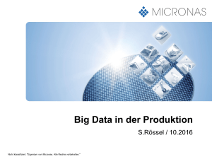 Big Data in der Produktion